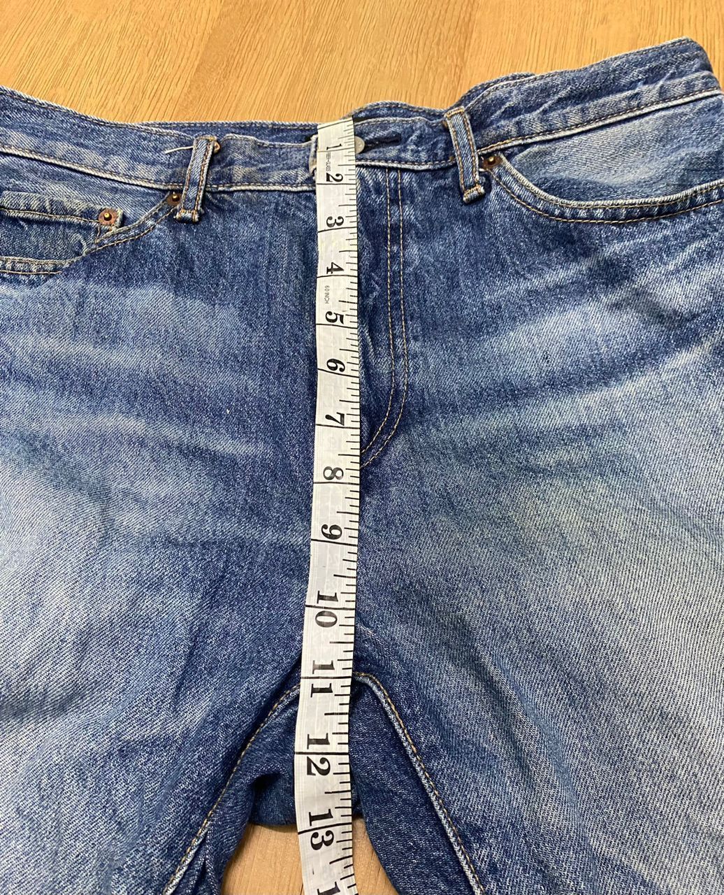 Japanese Brand 💥 Vintage Uniqlo Jeans Straight Distressed Denim Jeans Size US 32 / EU 48 - 5 Thumbnail