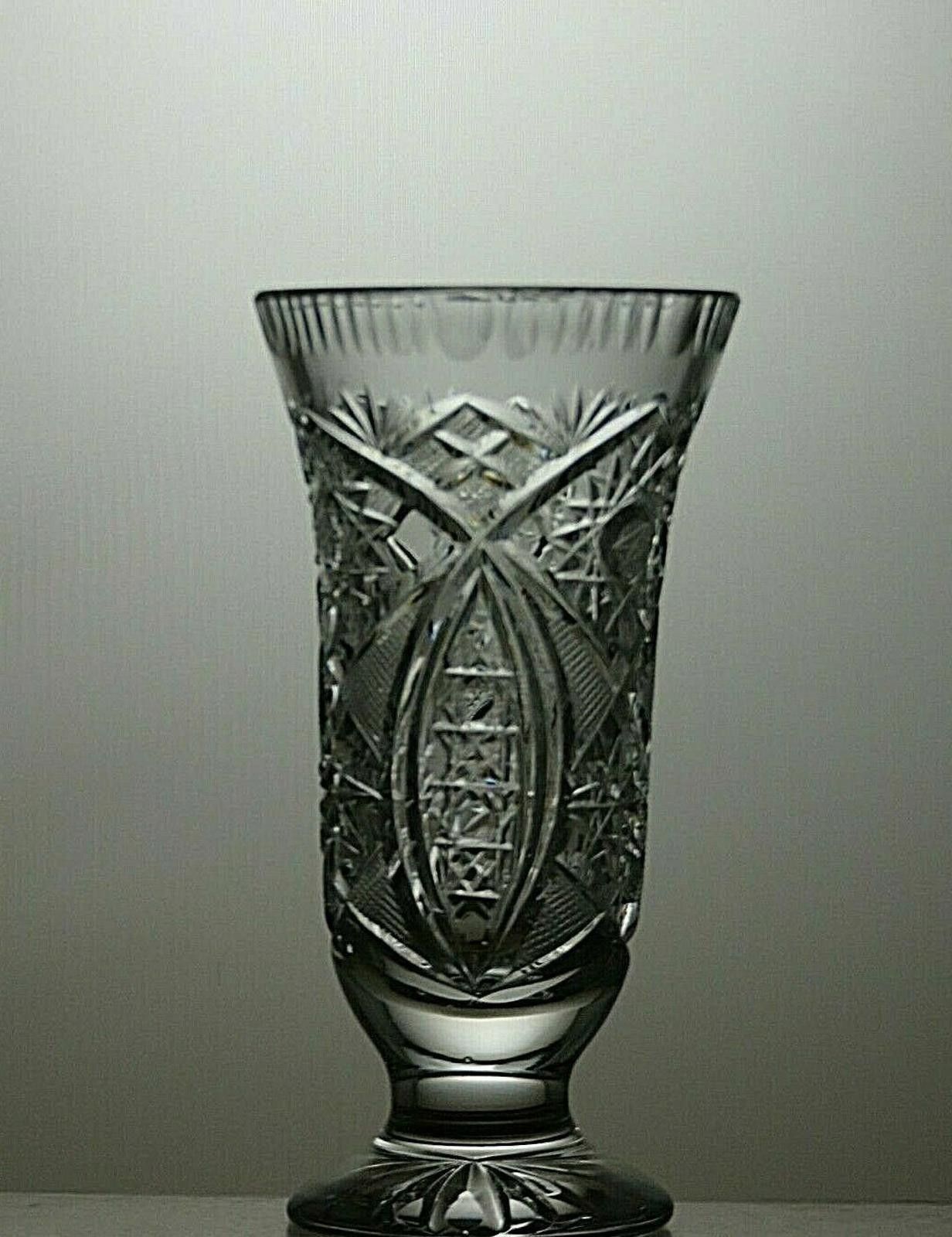 Other American Brilliant Period Crystal Cut Glass Set of 2 Vases Size ONE SIZE - 4 Thumbnail