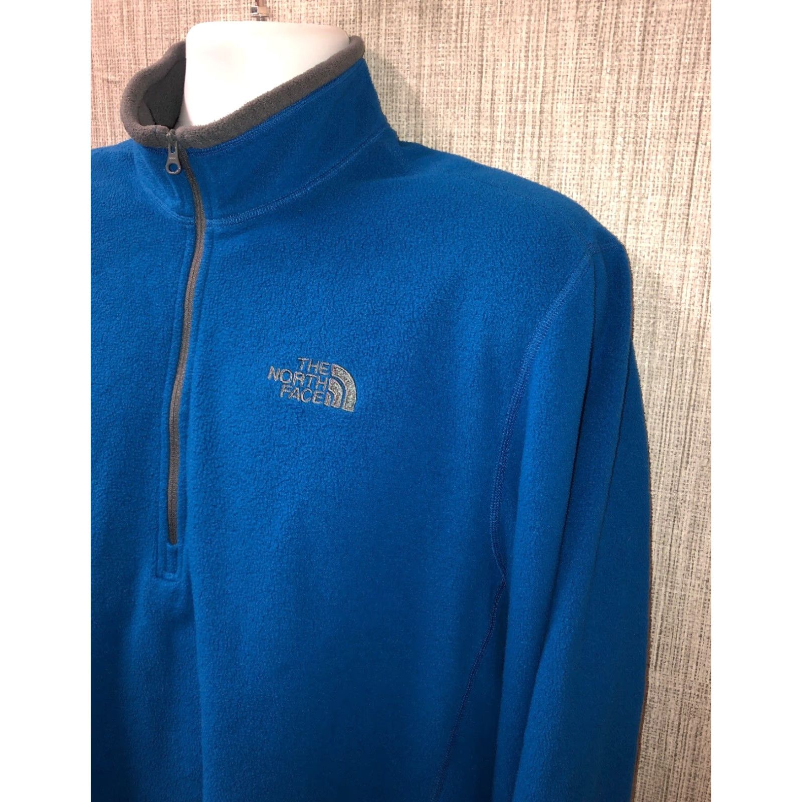 The North Face The North Face Mens Blue 1/2 Zip Fleece Jacket Size XL Size US XL / EU 56 / 4 - 2 Thumbnail