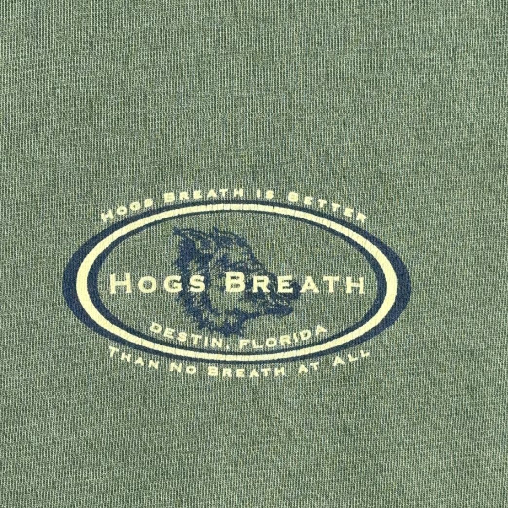 Vintage VINTAGE Hogs Breath Saloon Sweater Shirt Adult MEDIUM Green 90s Logo Pullover Mens Size US M / EU 48-50 / 2 - 3 Thumbnail