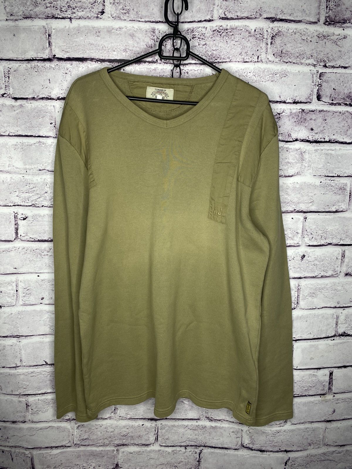 Armani Men's vintage sweatshirt Armani Jeans streetwear old money Size US XL / EU 56 / 4 - 1 Thumbnail