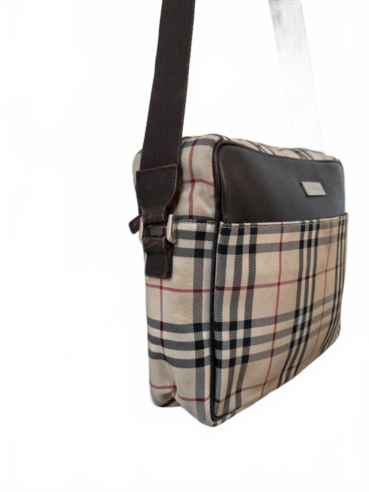 Burberry Burberry Check Horizontal Crossbody Messenger Bag Size ONE SIZE - 4 Thumbnail