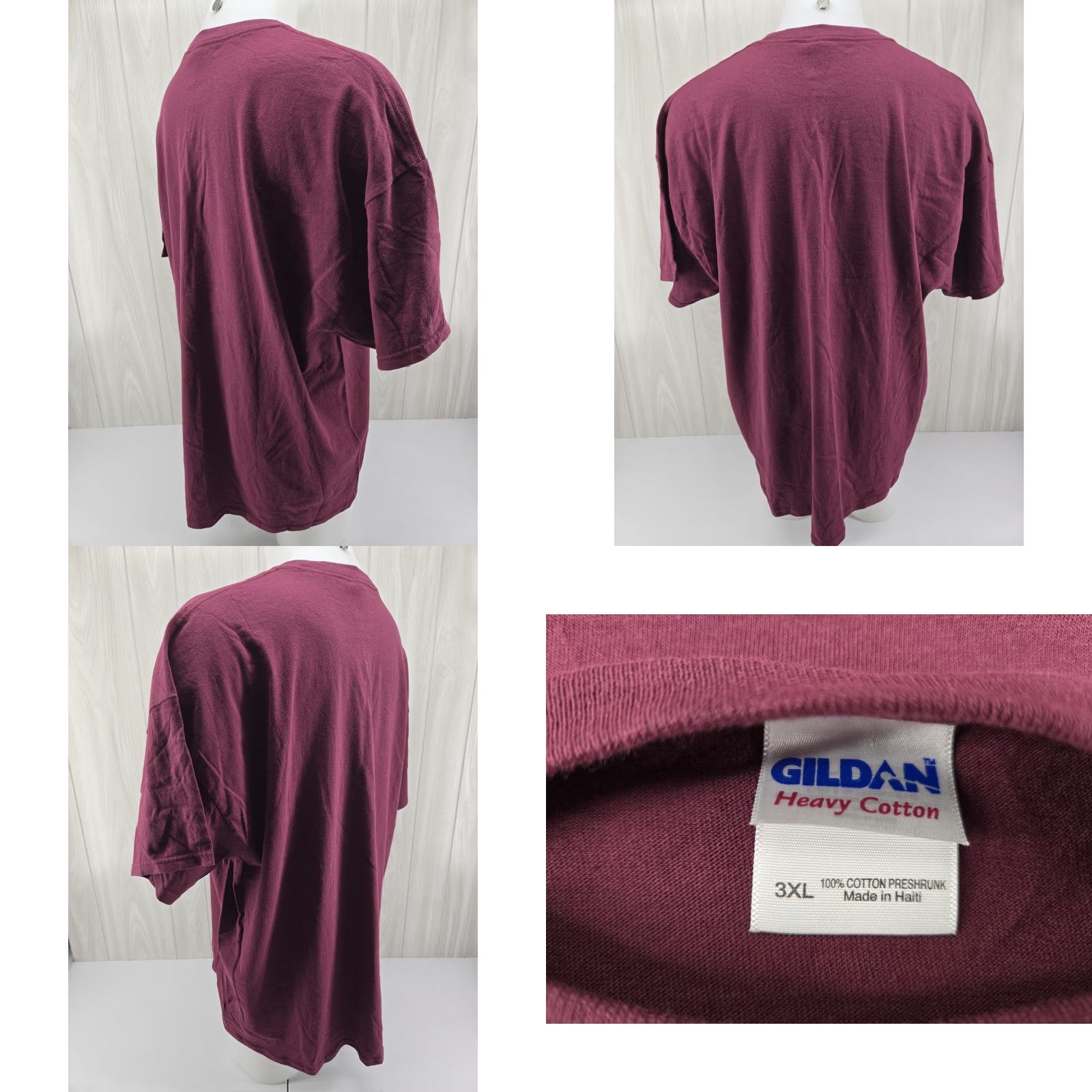 Gildan VINTAGE Gildan HINDS COMMUNITY COLLEGE Maroon T-Shirt Mens 3XL Crew Neck Short Sleeve Logo Knit Cotton Size US XXL / EU 58 / 5 - 8 Thumbnail
