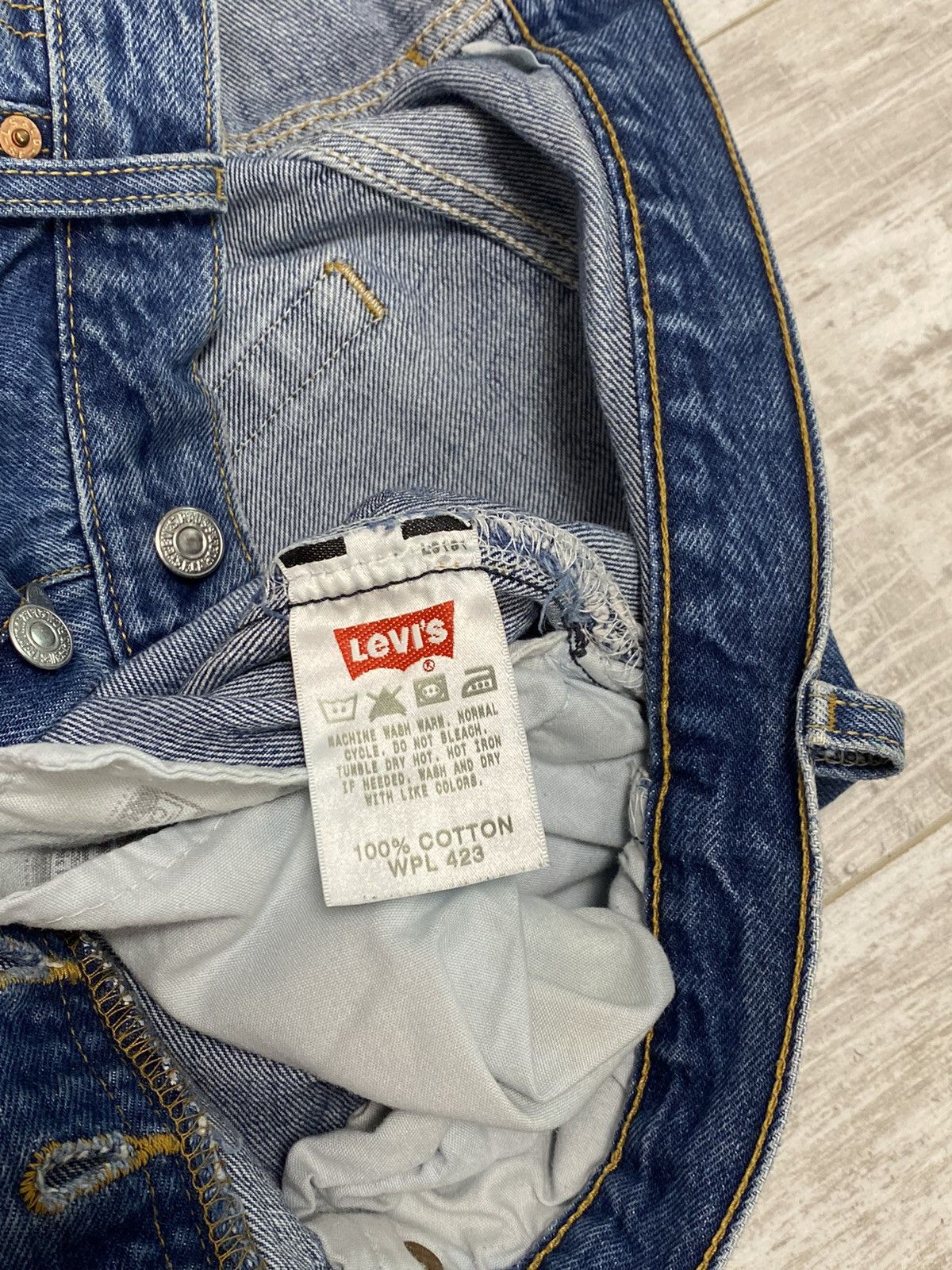 Levi's × Vintage 👀VINTAGE 90S LEVI’S 501 WIDE BLUE DENIM JEANS Size US 34 / EU 50 - 9 Thumbnail