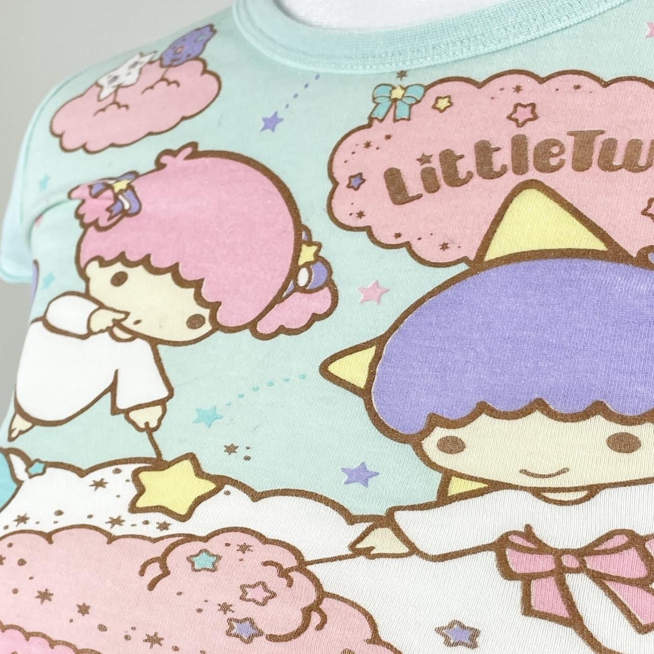Japanese Brand Sanrio Little Twin Stars Cotton Candy Cute Baby Tee Size XS / US 0-2 / IT 36-38 - 5 Thumbnail