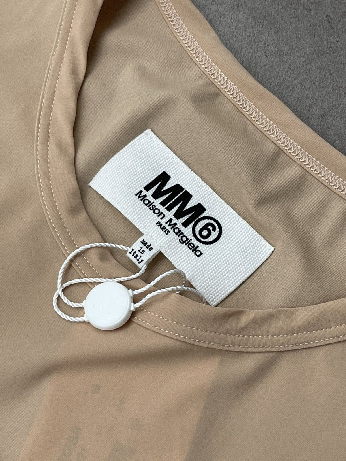 Maison Margiela !DS! SS23 Maison Margiela Printed Logo Beige Long Sleeve Size L / US 10 / IT 46 - 18 Thumbnail