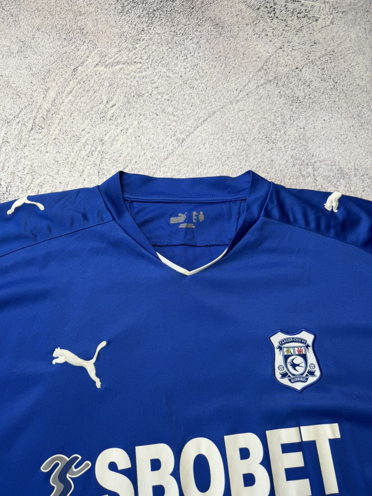 Puma Vintage Puma Cardiff City 2009/10 Home Shirt Soccer Jersey Size US XL / EU 56 / 4 - 8 Thumbnail