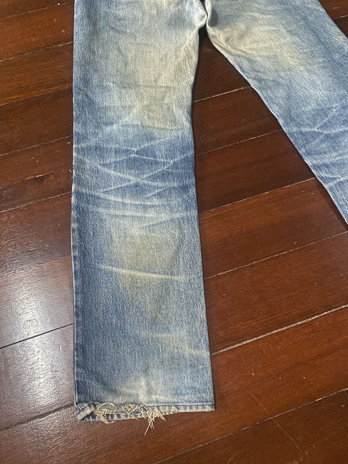 Japanese Brand 🔥Mega Rare🔥Japanese Bobson Distressed Denim Jeans mud wash Size US 33 - 12 Thumbnail