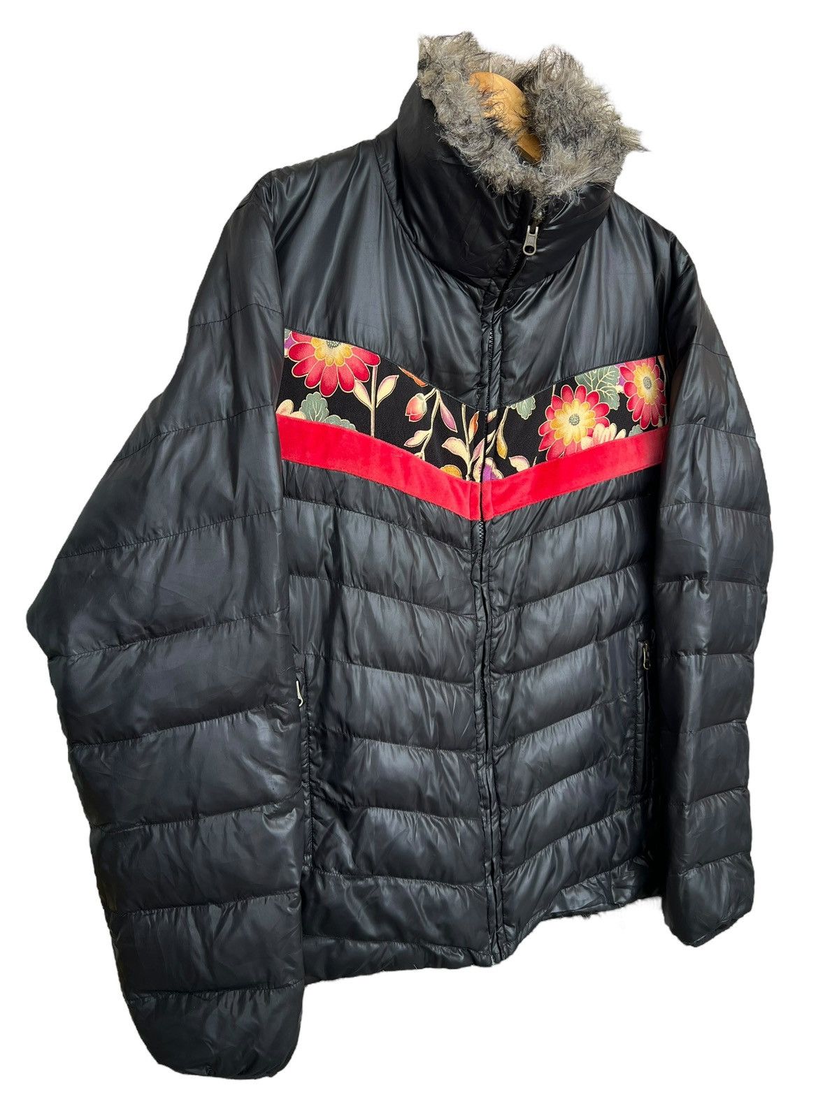 Japanese Brand Sukajan Floral Sakura Sukajan Japan Reversible Fur Jacket Size US M / EU 48-50 / 2 - 4 Thumbnail
