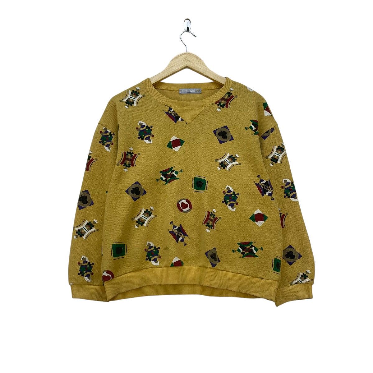 Japanese Brand 💥Vintage Charge Renown Fullprint Sweatshirt Size US M / EU 48-50 / 2 - 1 Thumbnail