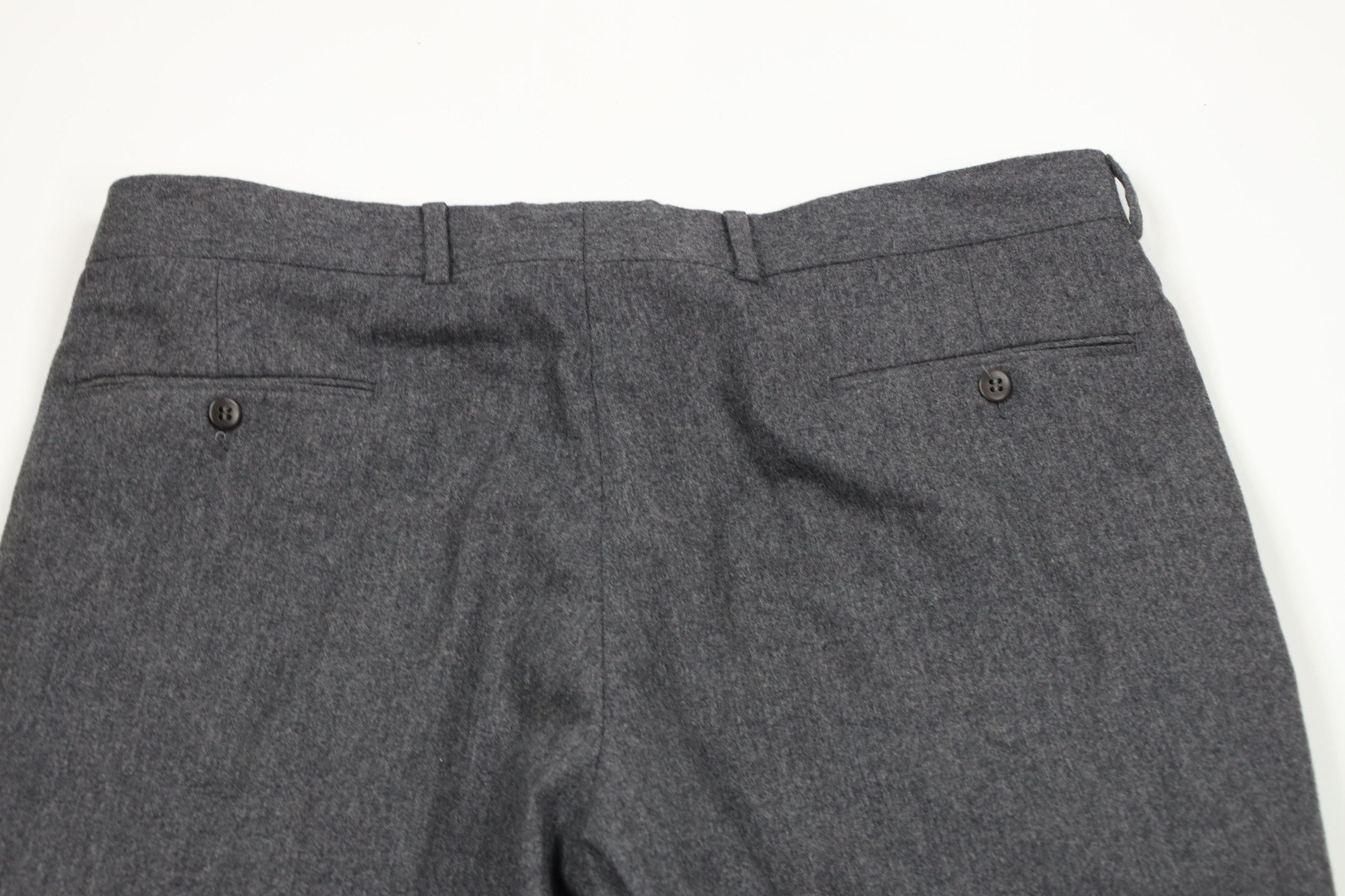 Hugo Boss × Vintage Vintage 80s 90s Hugo Boss Pleated Wide Leg Pants Gray Size US 36 / EU 52 - 10 Thumbnail