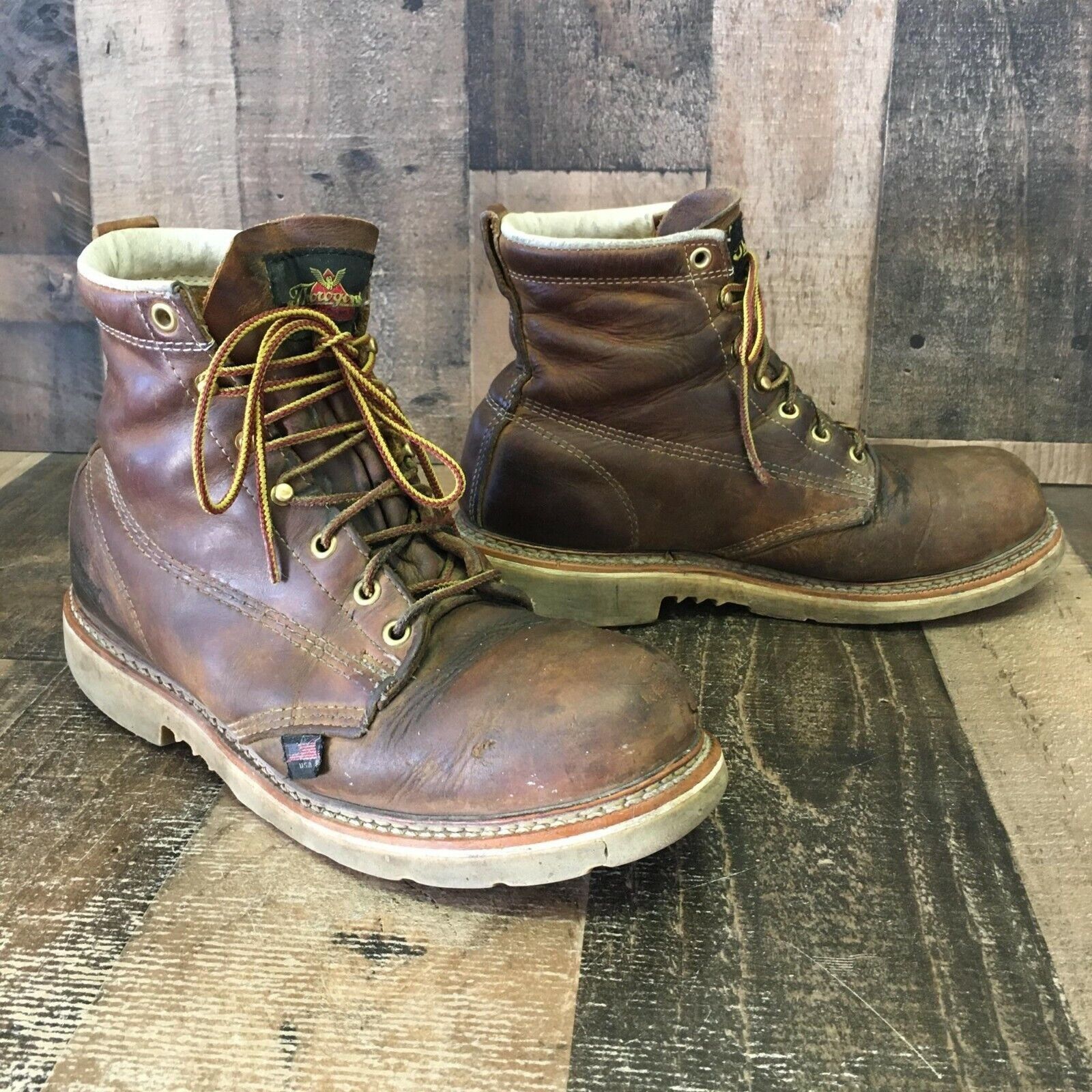 Thorogood Thorogood 804-4374 Steel Round Toe Work Boots Mens 8 D Size US 8 / EU 41 - 2 Thumbnail