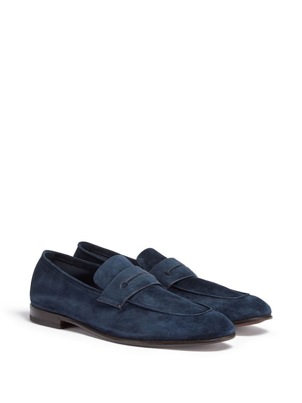 Ermenegildo Zegna L'Asola suede loafers Navy Size US 12 / EU 45 - 1 Preview