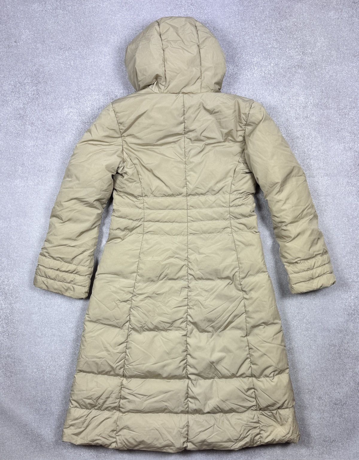 Moncler Vintage Moncler Beige Long Puffer Down Jacket Size 2 / M Size M / US 6-8 / IT 42-44 - 4 Thumbnail