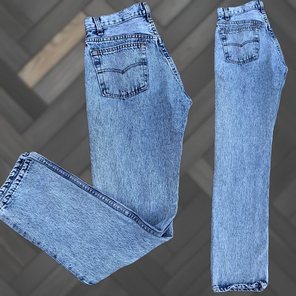 Levi's VINTAGE Levi’s 501 Jeans Button Fly Jeans Men Regular 29W 32L Blue Denim Cotton See Pics 501 Vintage Levi’s 90s? Size US 29 - 1 Thumbnail