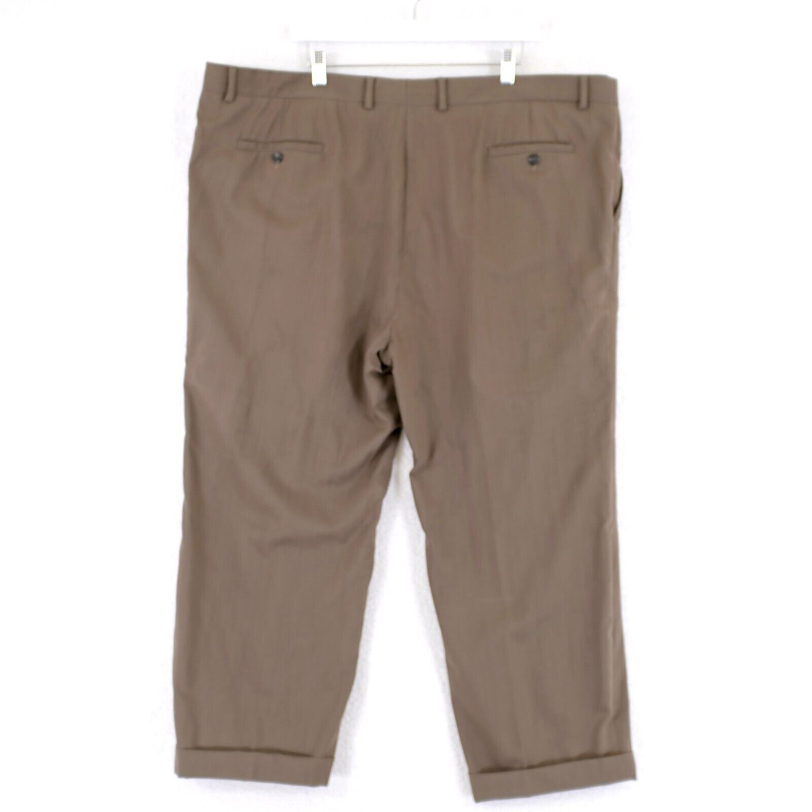 Pronto Uomo Pronto Uomo Wool Brown 47/27 Dress Pants High Rise Pleated C Size 46S - 4 Thumbnail