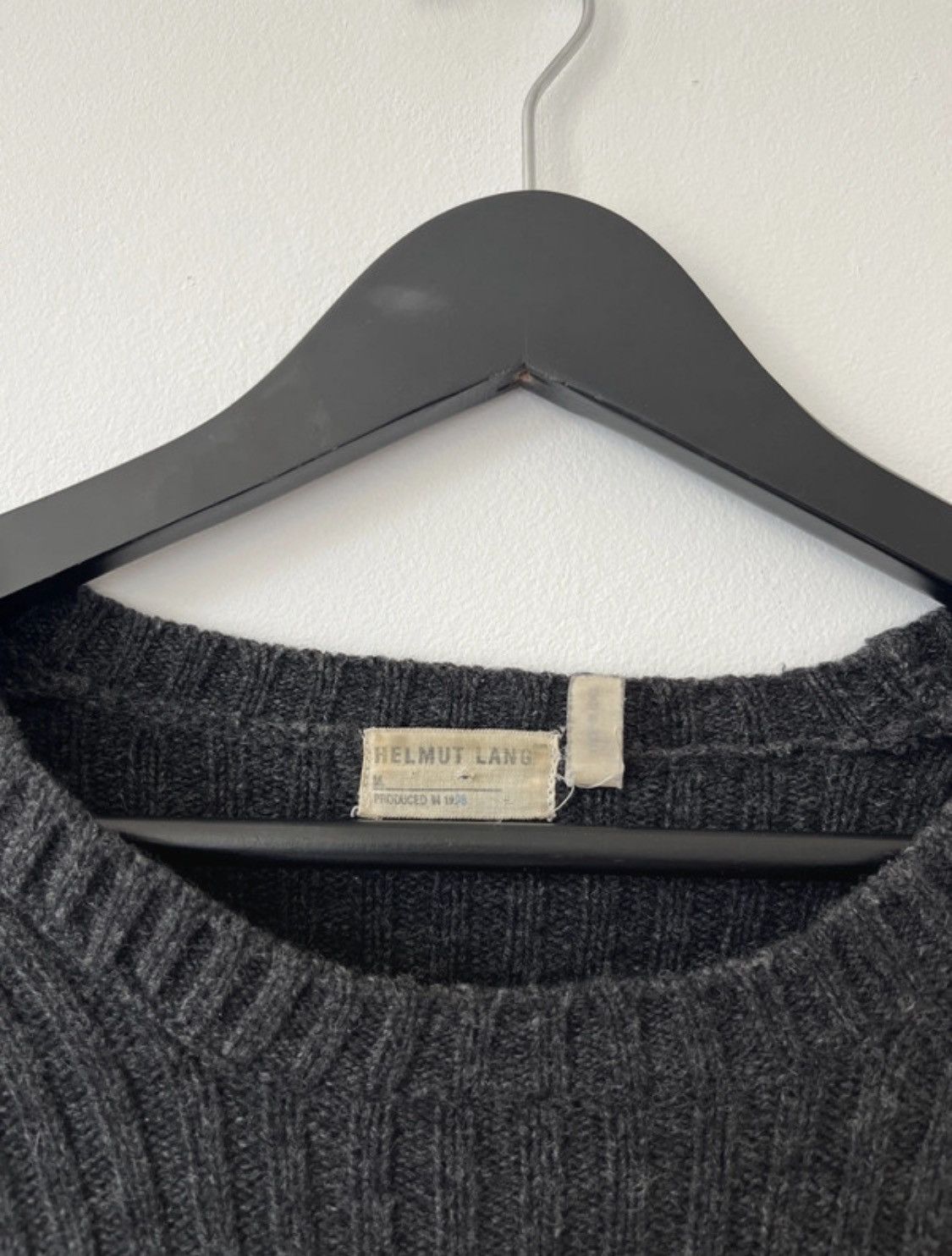 Helmut Lang Helmut Lang 1998 grey knit jumper Size US M / EU 48-50 / 2 - 2 Thumbnail