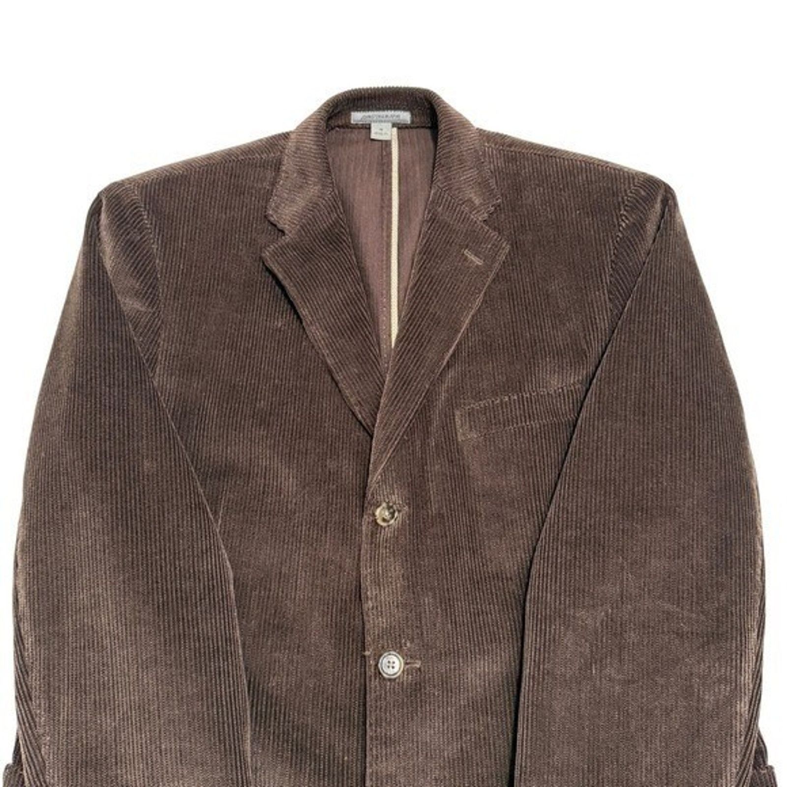 Johnston & Murphy Johnston Murphy Mens Brown Corduroy Blazer Jacket Size M Size 38R - 4 Thumbnail