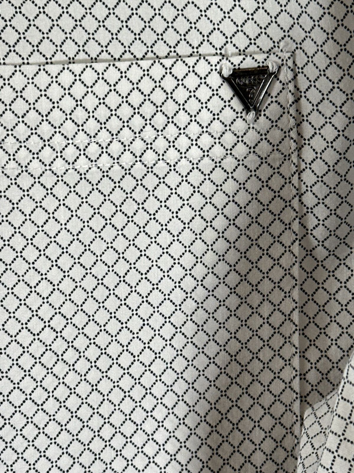 Guess Guess Los Angeles Slim Fit Geometric Print Shirt Size US XL / EU 56 / 4 - 4 Thumbnail