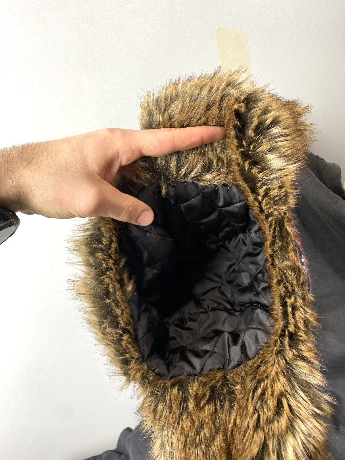Vintage Vintage Alt Fuzzy Mohair Ushanka USSR Hat Balaclava Size ONE SIZE - 8 Thumbnail