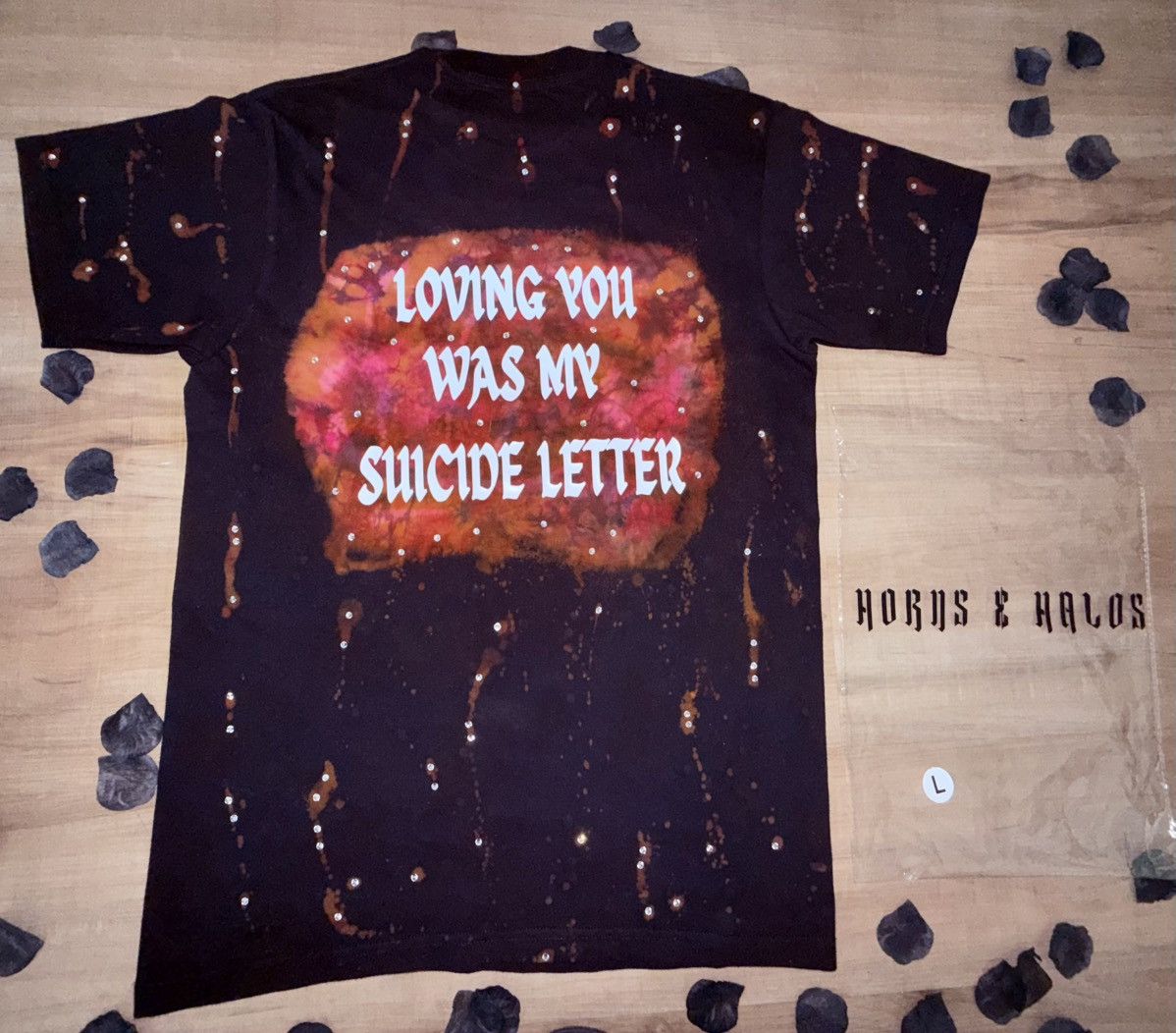 Other Horns & Halos “Loving you was my suicide letter” tee Size US M / EU 48-50 / 2 - 3 Thumbnail