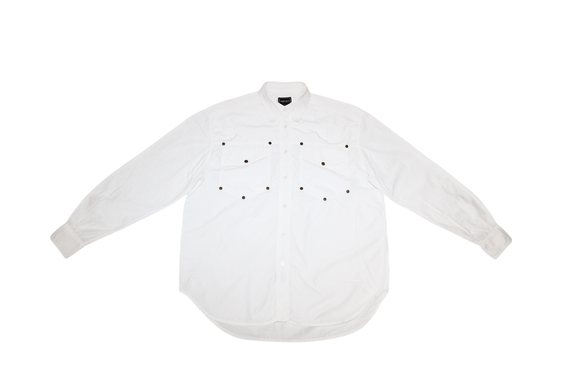 Versace Jeans Couture VTG Versace Jeans Couture Button Down Western Baggy Shirt Size US L / EU 52-54 / 3 - 2 Thumbnail