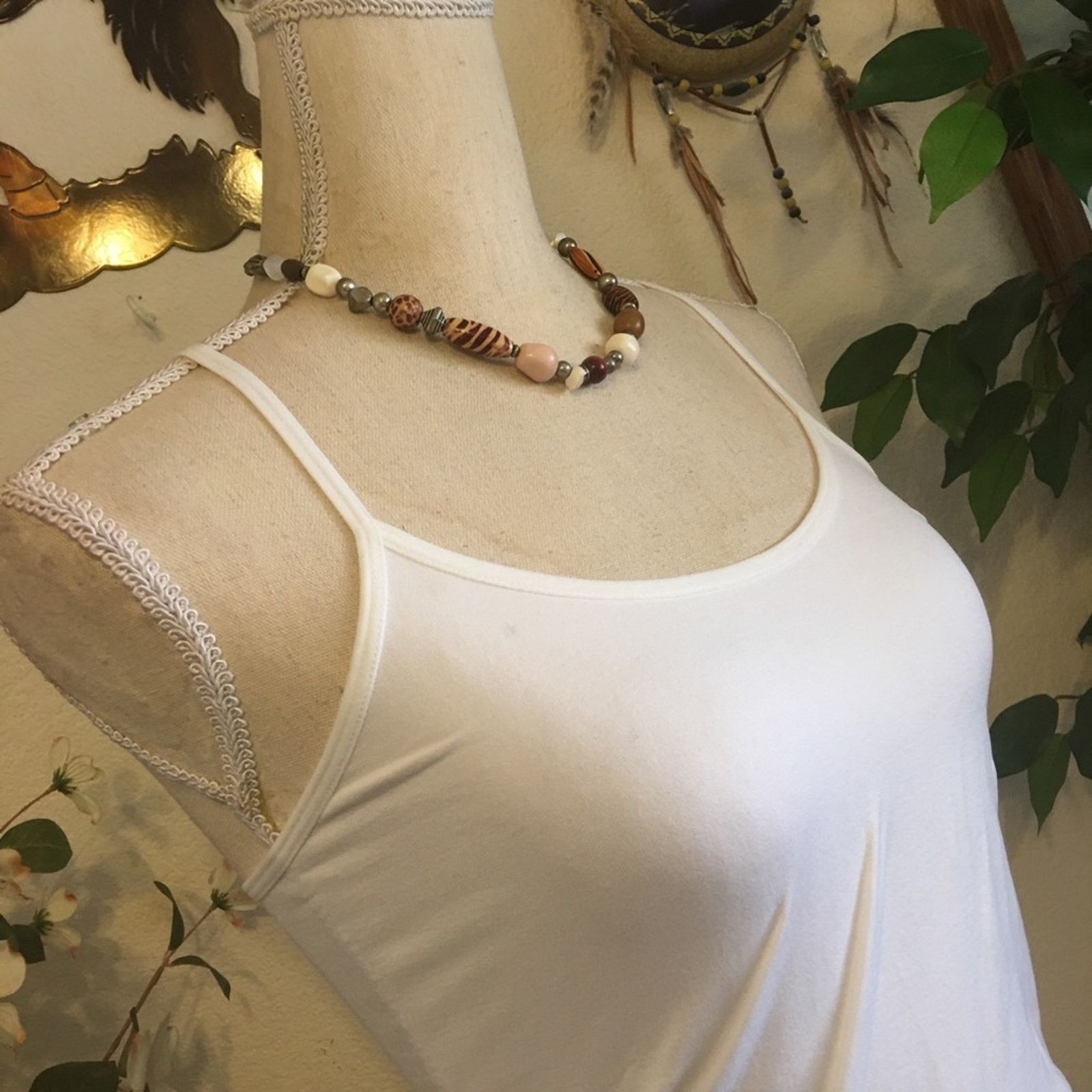 Jewelry Animal print theme multi material bead necklace Size ONE SIZE - 2 Thumbnail