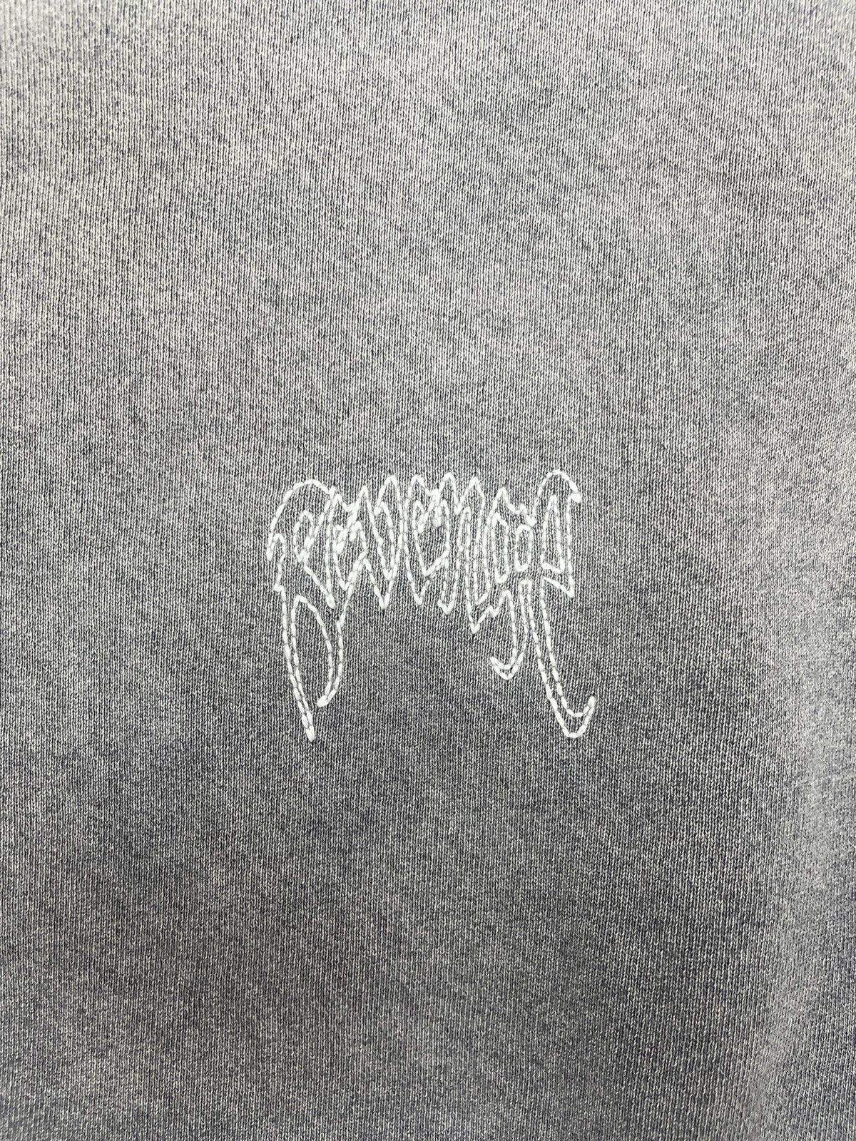 Revenge Revenge Charcoal Distressed Wash Embroidered Sweatshirt Size US L / EU 52-54 / 3 - 2 Thumbnail