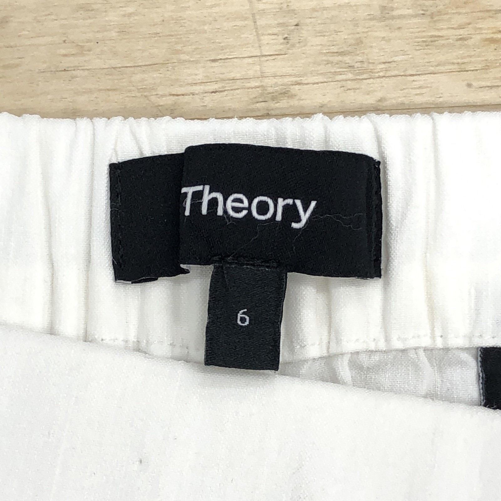 Theory Theory Pants 6 White Linen Blend Ankle Trousers Pockets Size 28" / US 6 / IT 42 - 9 Thumbnail