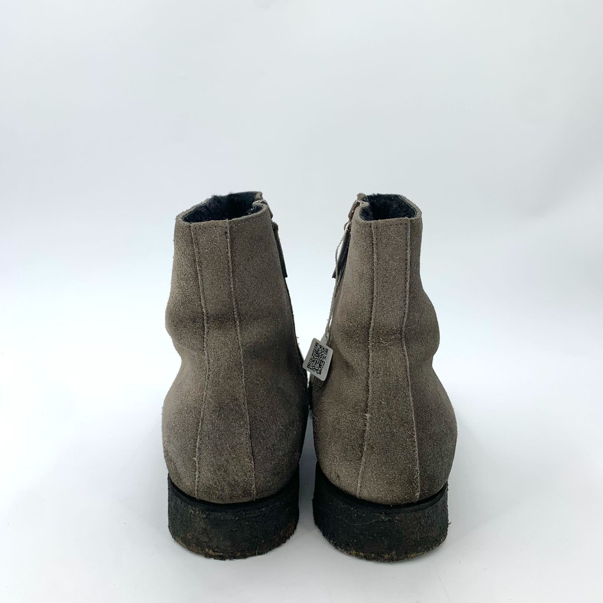 Prada Prada Gray Suede Zipper Mid-Calf Boots (Size 40) Size US 10 / IT 40 - 11 Thumbnail