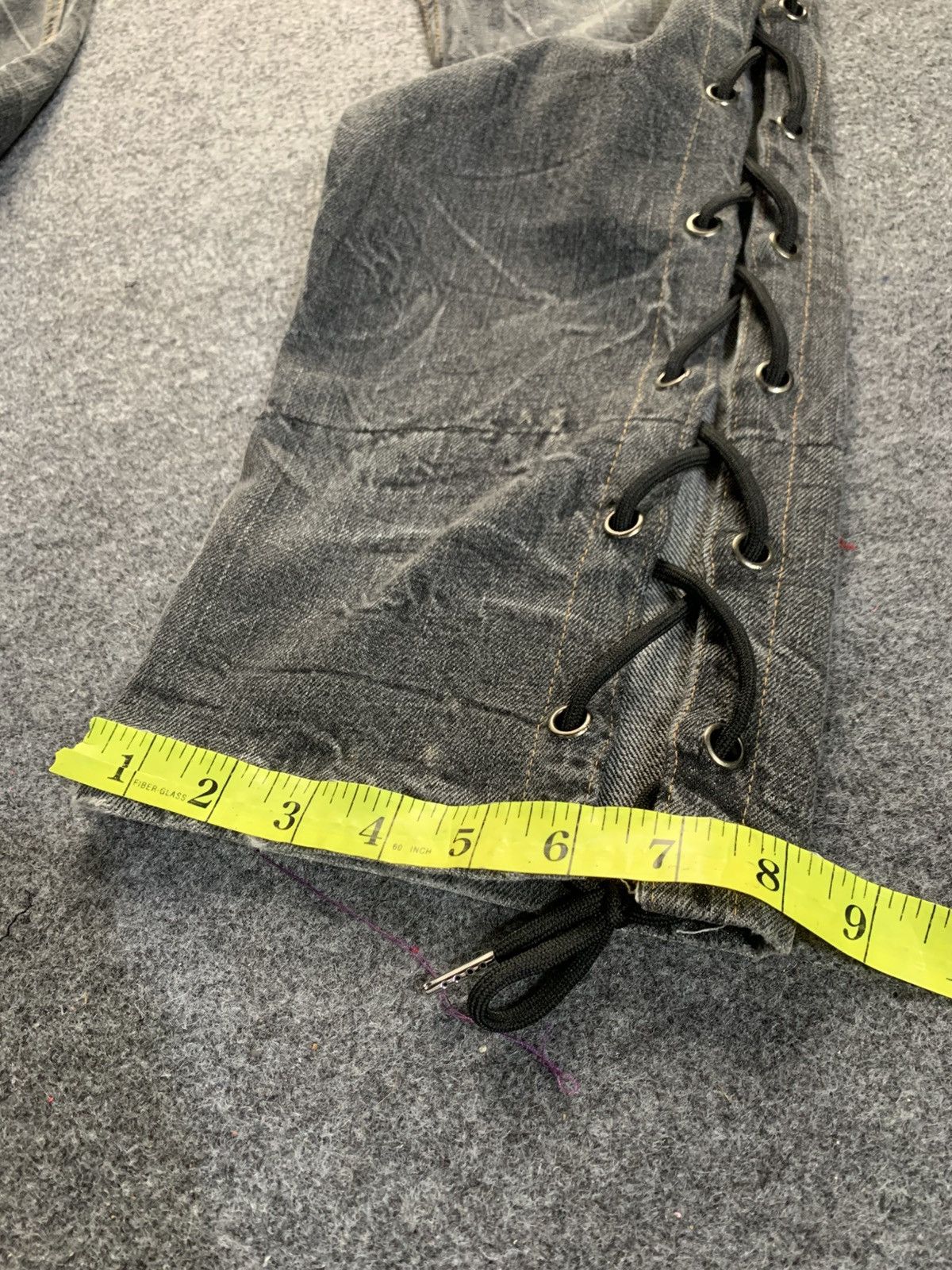 If Six Was Nine Flare laces jeans nylaus double waist japanese style 30x31 Size US 30 / EU 46 - 12 Thumbnail