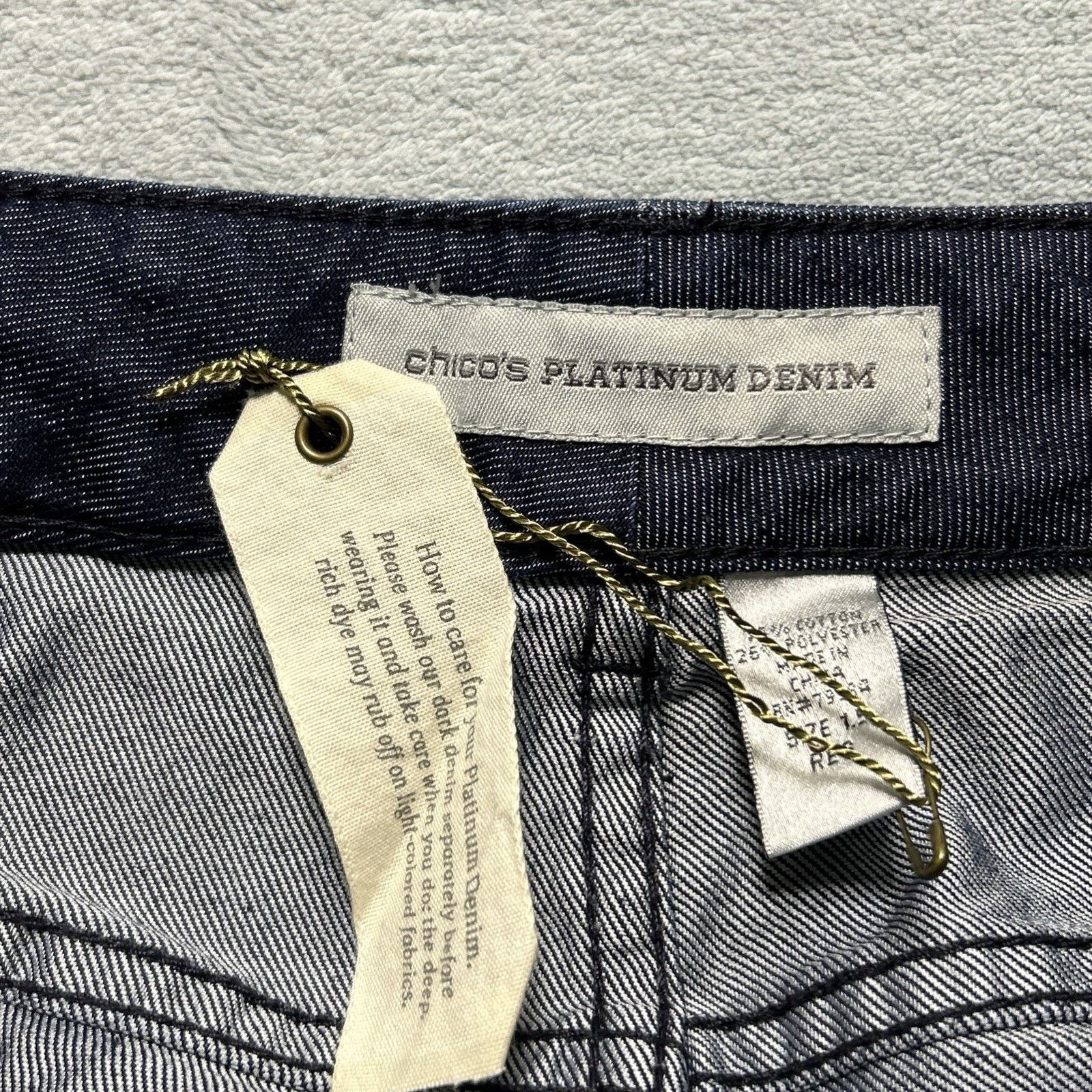 Chicos Y2k 2000s Deadstock Beyond Baggy Jeans Womens 15 32x31 Wide Size 32" / US 10 / IT 46 - 2 Thumbnail