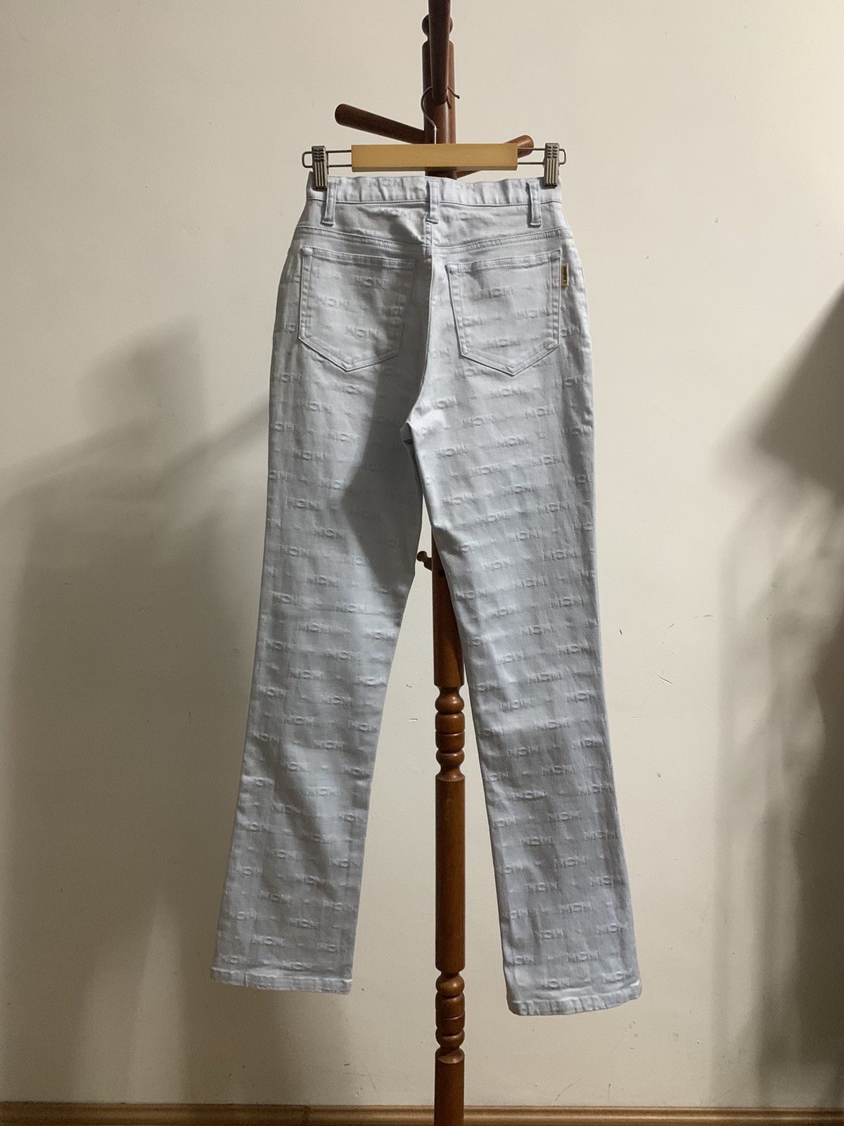 MCM Vintage MCM Legere Monogram Baby Blue Pants Size 24" / US 00 / IT 34 - 2 Thumbnail