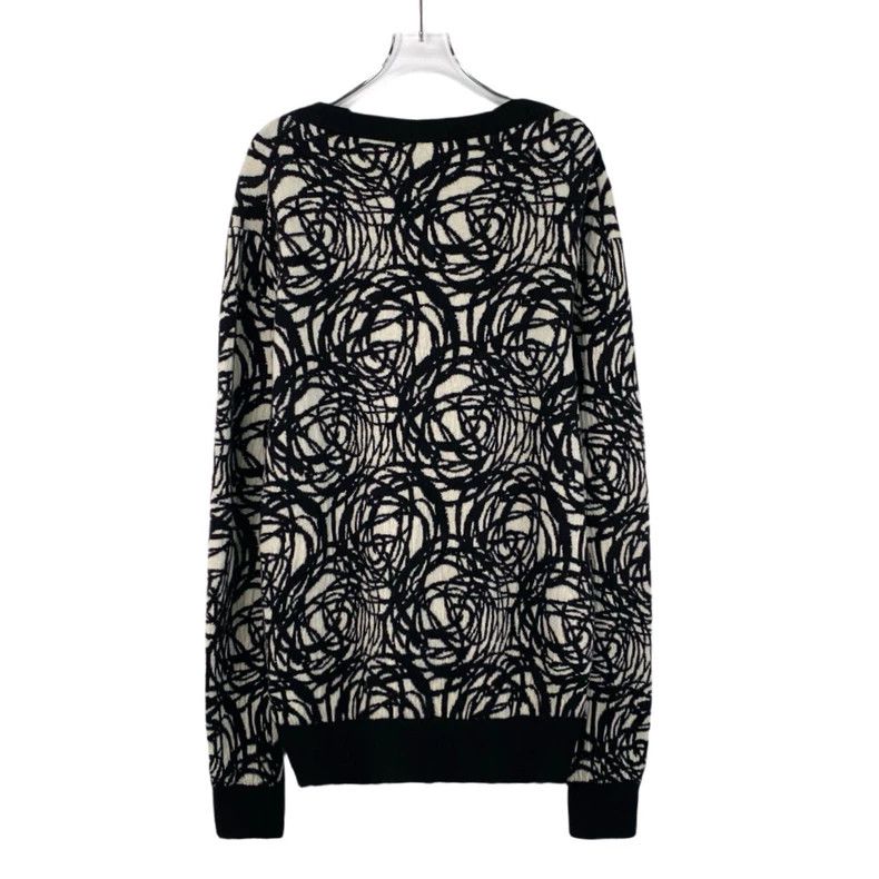 Dior Dior Color-block graffiti thread ball wool round-neck long Size US XL / EU 56 / 4 - 2 Thumbnail