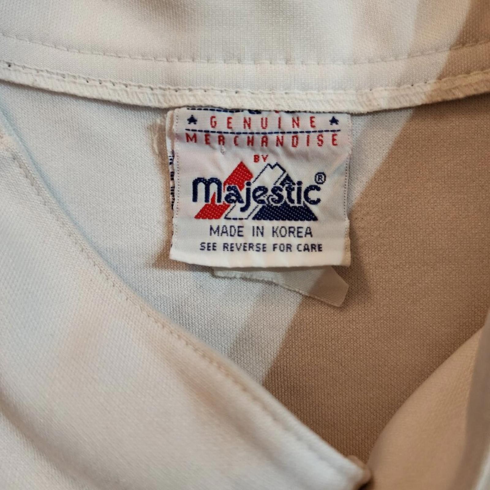 Majestic Vintage Atlanta Braves with tackle twill jersey. Majestic. Size US L / EU 52-54 / 3 - 3 Thumbnail