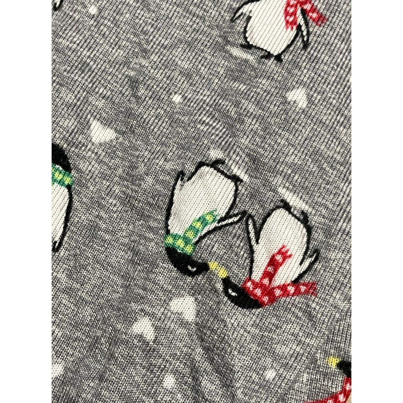 Vintage Joyspun Pajama Pants, Women's Plus 2X, Gray, Penguins, Pull On, Pajama Pants, Plus Size Women, 2X Size 40" / US 18 - 5 Thumbnail