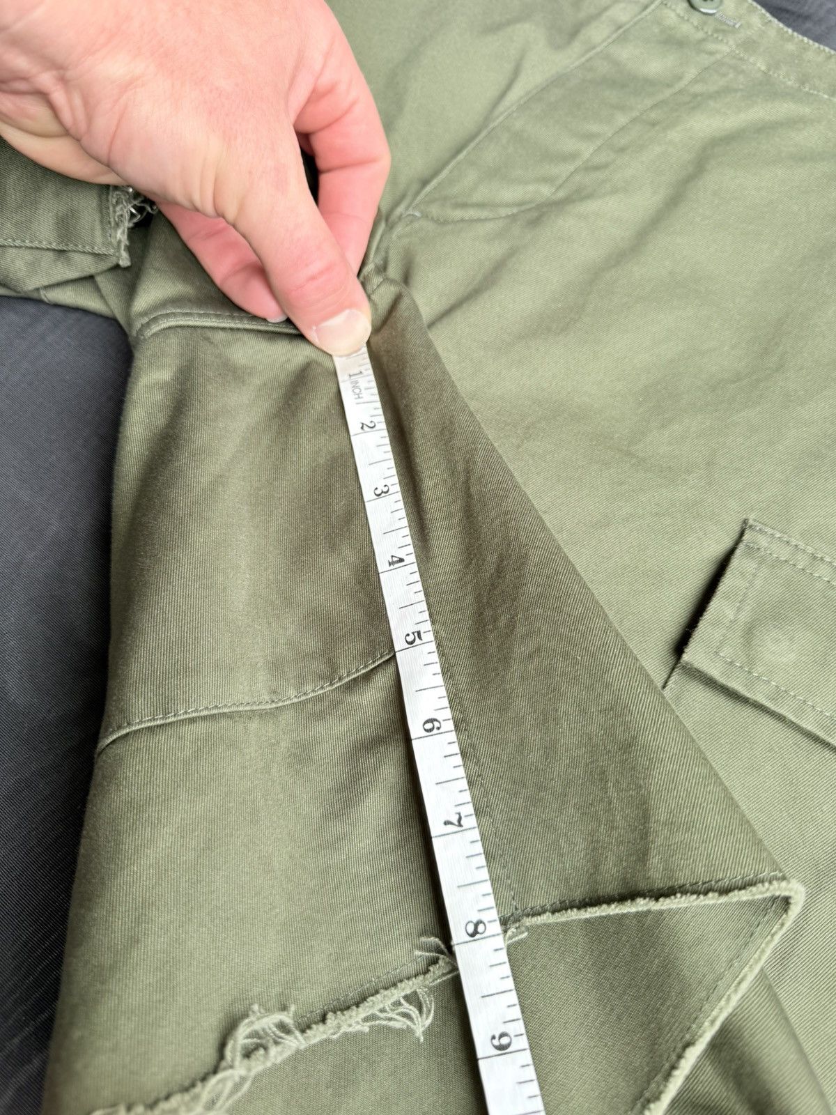 Celine Celine green cargo shorts with Celine logo straps 52 Hedi Size US 36 / EU 52 - 9 Thumbnail