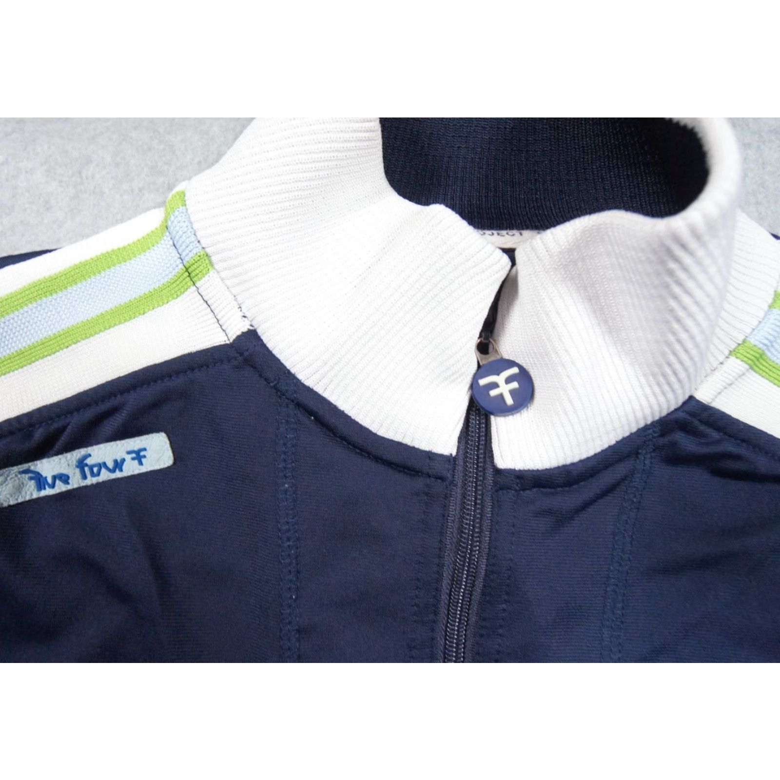 Vintage VINTAGE Five Four Jacket Mens M Blue Track Full Zip Mock Neck Outdoors Y2K Size US M / EU 48-50 / 2 - 3 Thumbnail