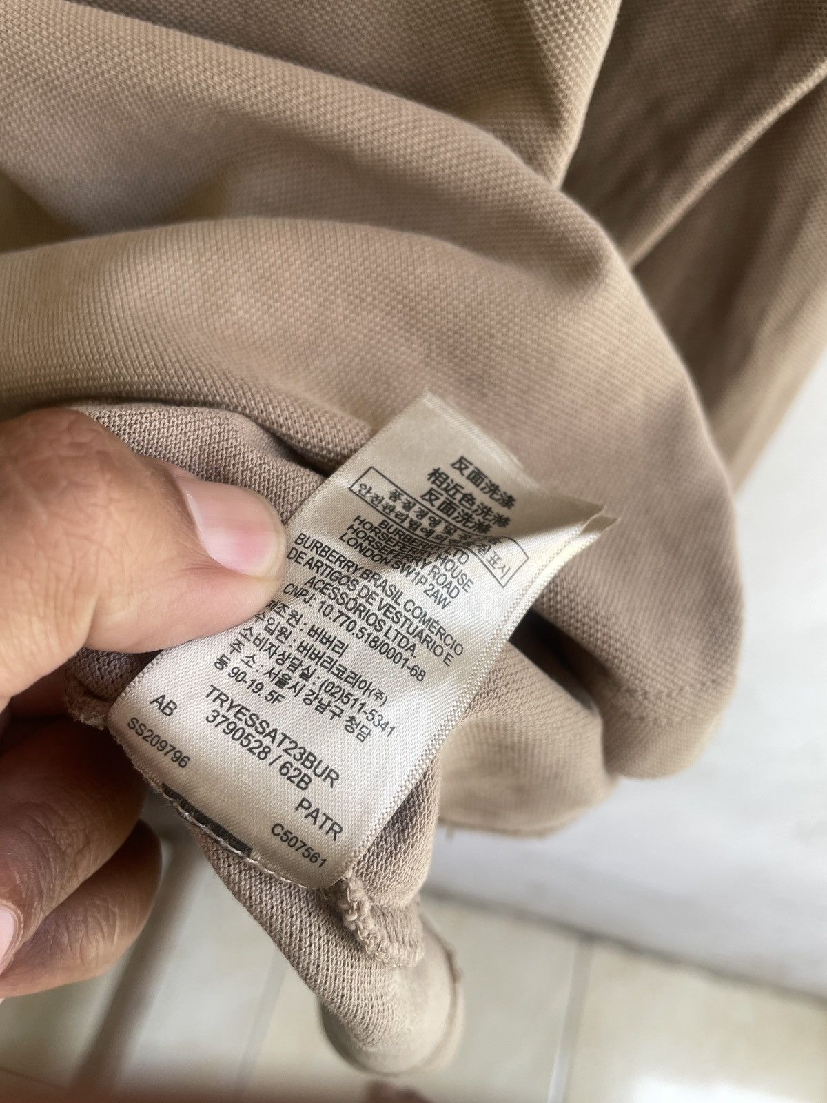 Burberry BURBERRY LONG SLEEVE POLO Size US M / EU 48-50 / 2 - 7 Thumbnail