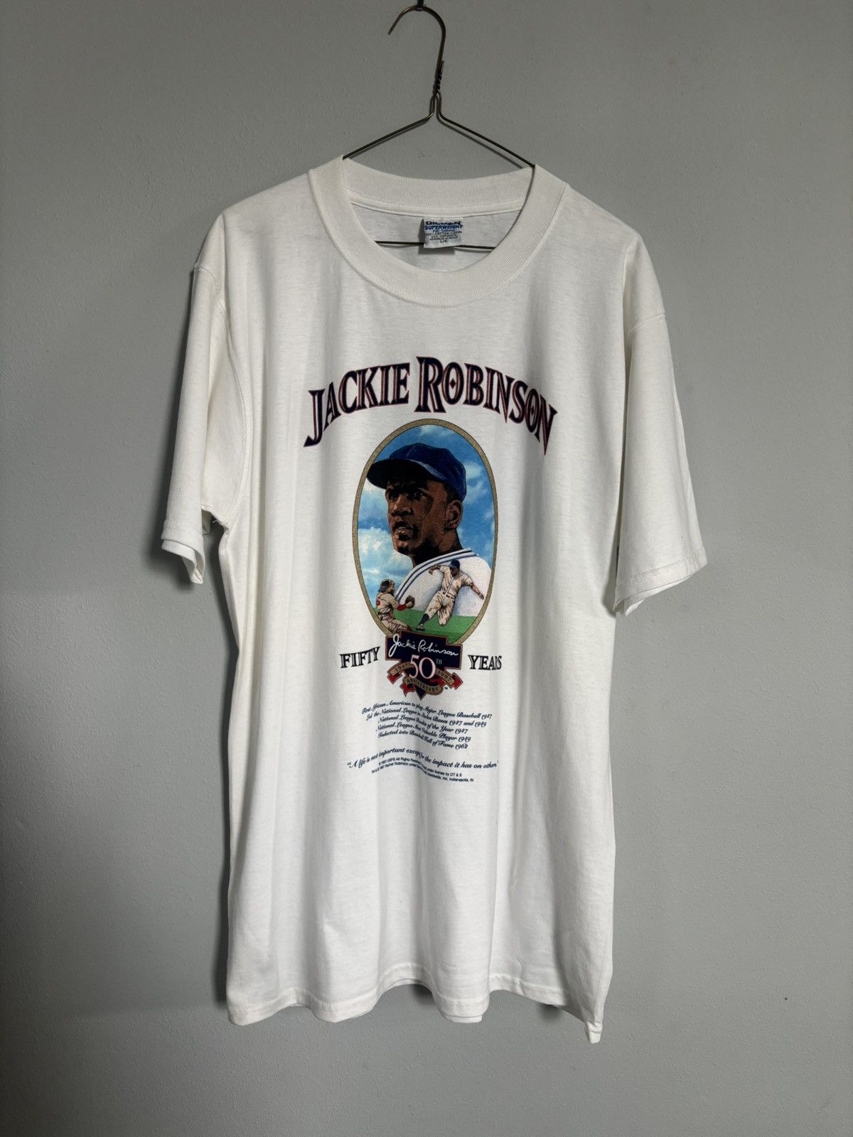 Vintage 90’s Jackie Robinson Vintage tee Size US L / EU 52-54 / 3 - 1 Thumbnail