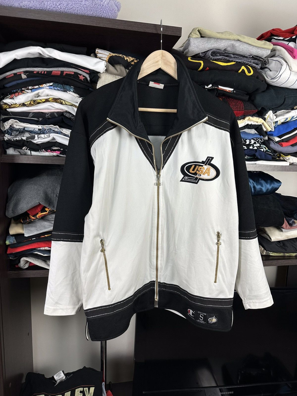 Champion × USA Olympics × Vintage Vintage Champion USA Olympic Full Zip Up Jacket Size US S / EU 44-46 / 1 - 3 Thumbnail