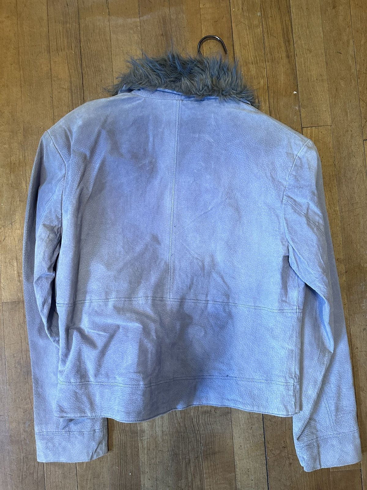 Vintage Outbrook Jacket w Blue Fur Size L / US 10 / IT 46 - 11 Thumbnail
