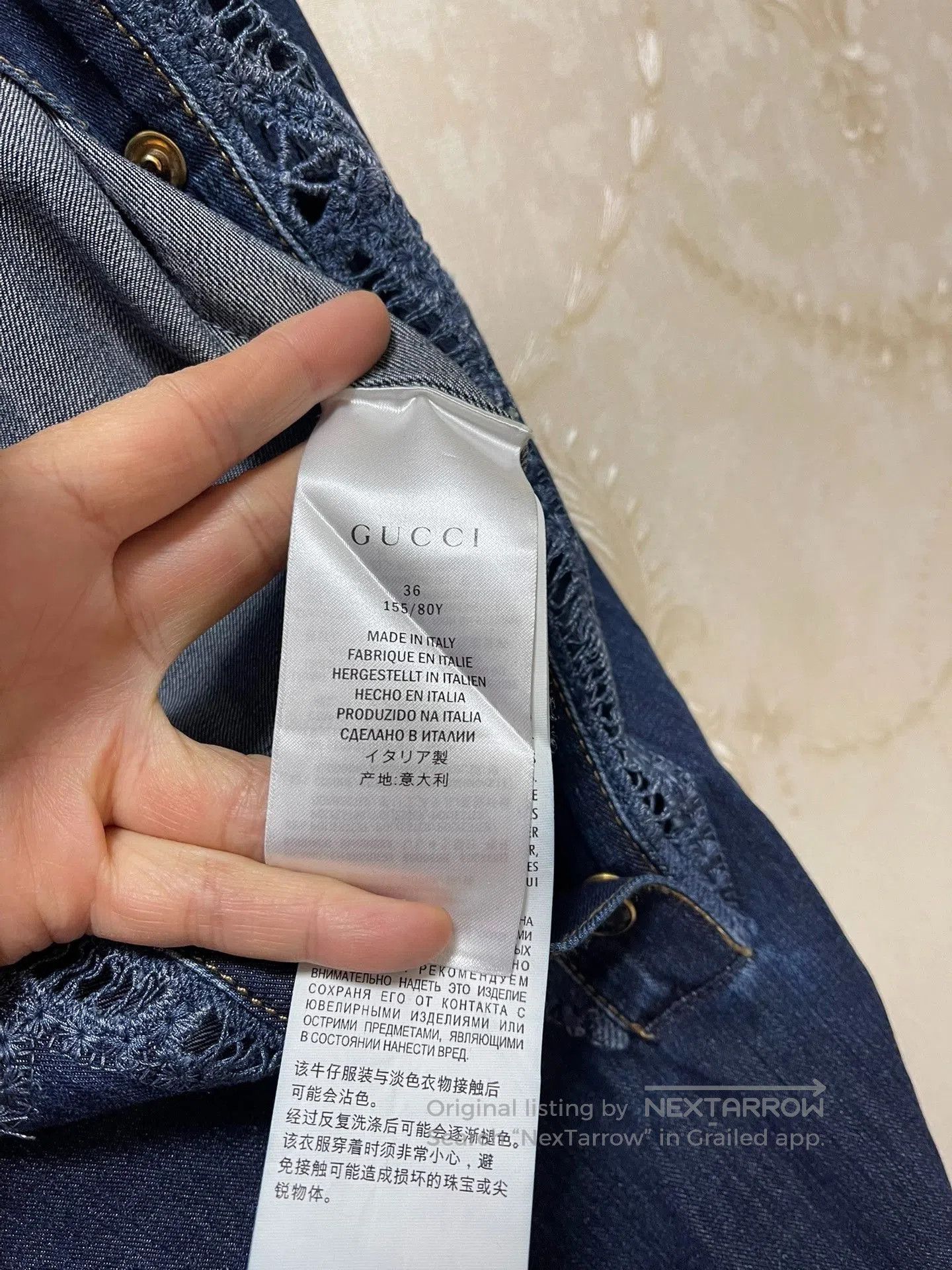 Gucci Gucci Runway Sleeveless Denim Dress. Size M / US 6-8 / IT 42-44 - 4 Thumbnail