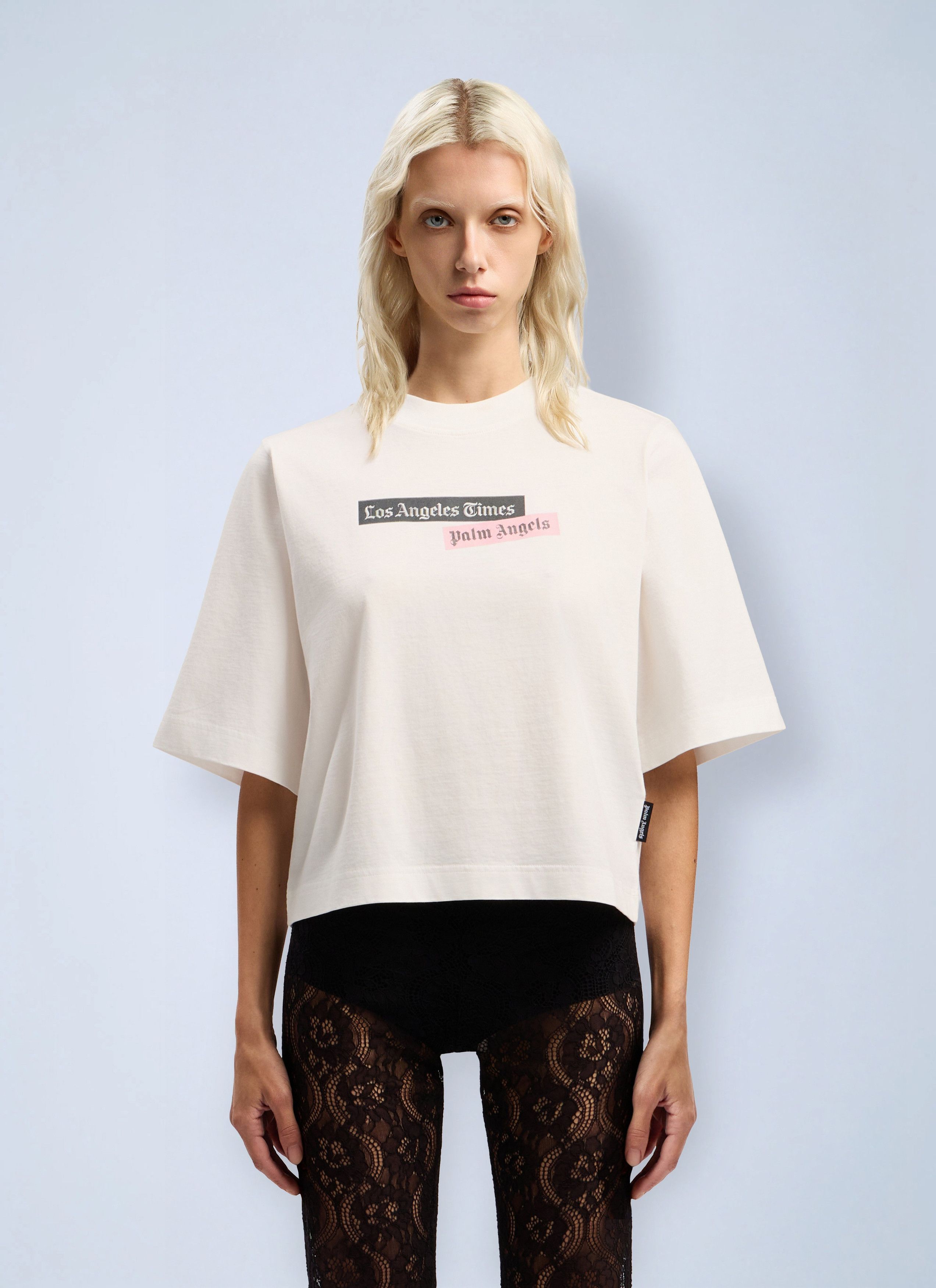 Palm Angels PaxLaTimes Cropped T-Shirt Size XXS / US 00 / IT 34 - 1 Thumbnail