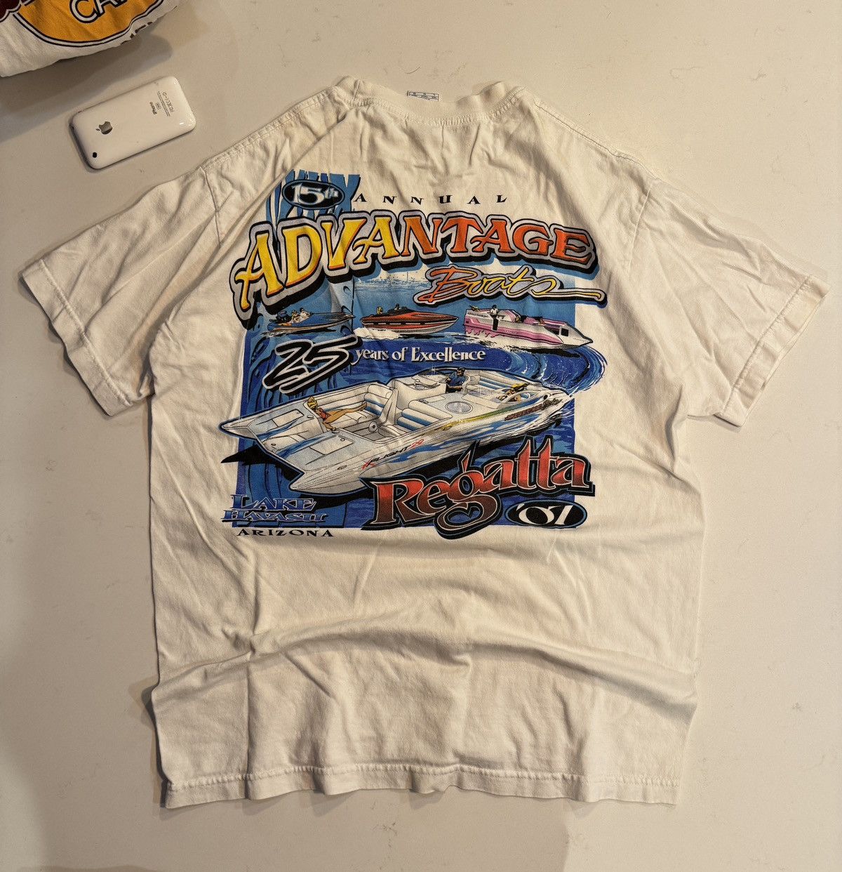 Vintage Vintage Boat T Shirt Size US XL / EU 56 / 4 - 1 Thumbnail
