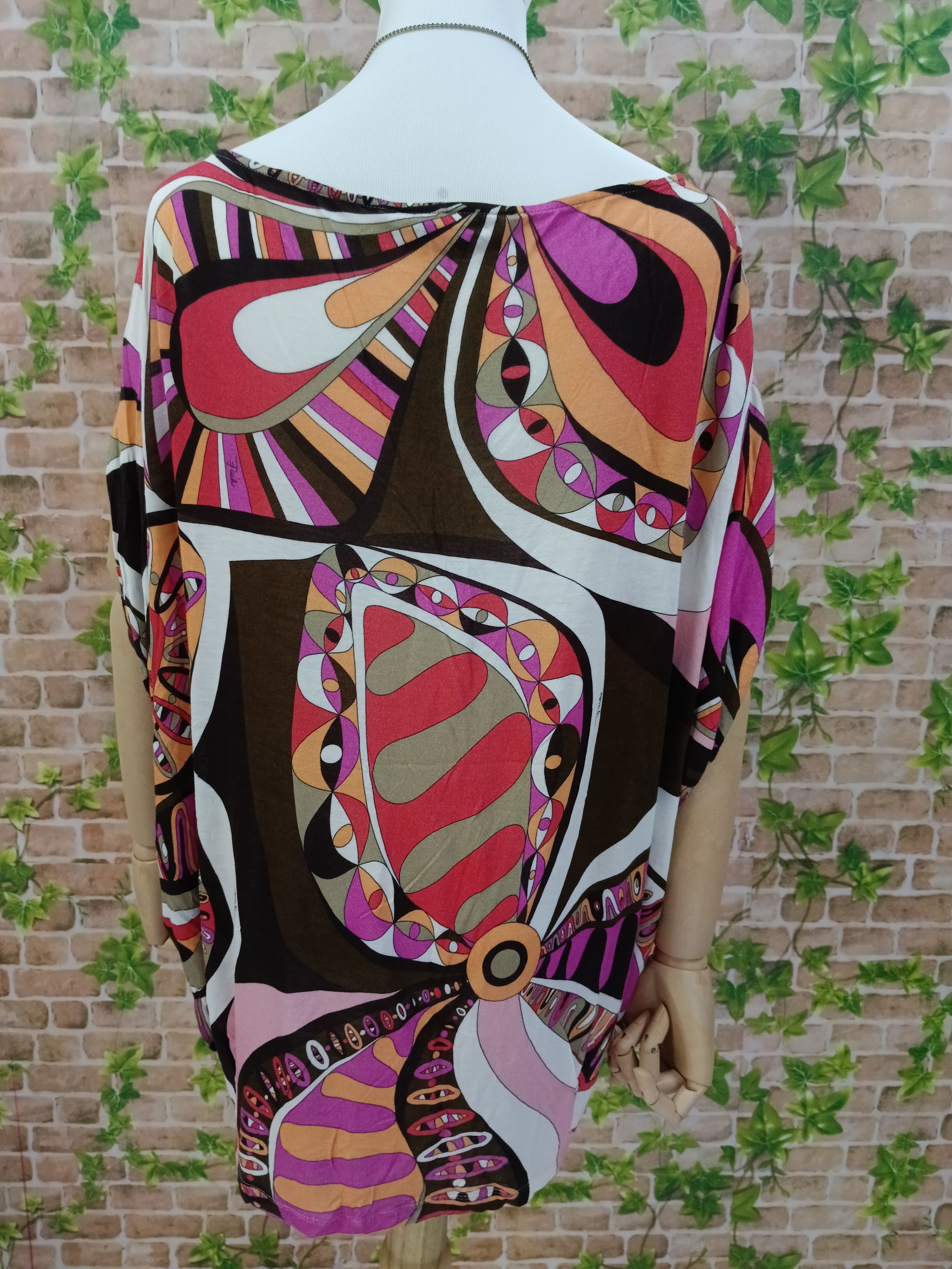 Emilio Pucci EMILIO PUCCI VISCOSE KIMONO BLOUSE Size M / US 6-8 / IT 42-44 - 4 Thumbnail