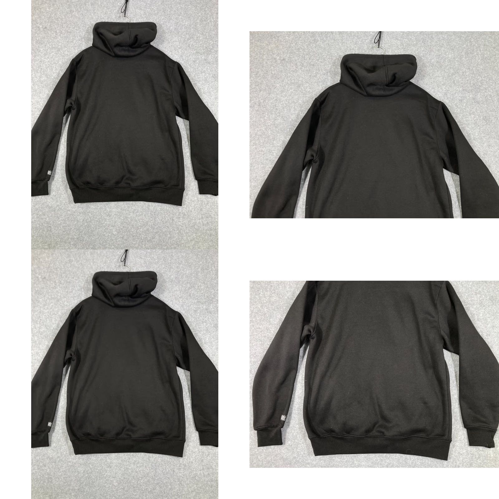 Vintage Bleecker & Mercer Pullover Sweatshirt Hooded Mens L Black Drawstring Pockets Long Sleeve Regular Fit Size US L / EU 52-54 / 3 - 8 Thumbnail