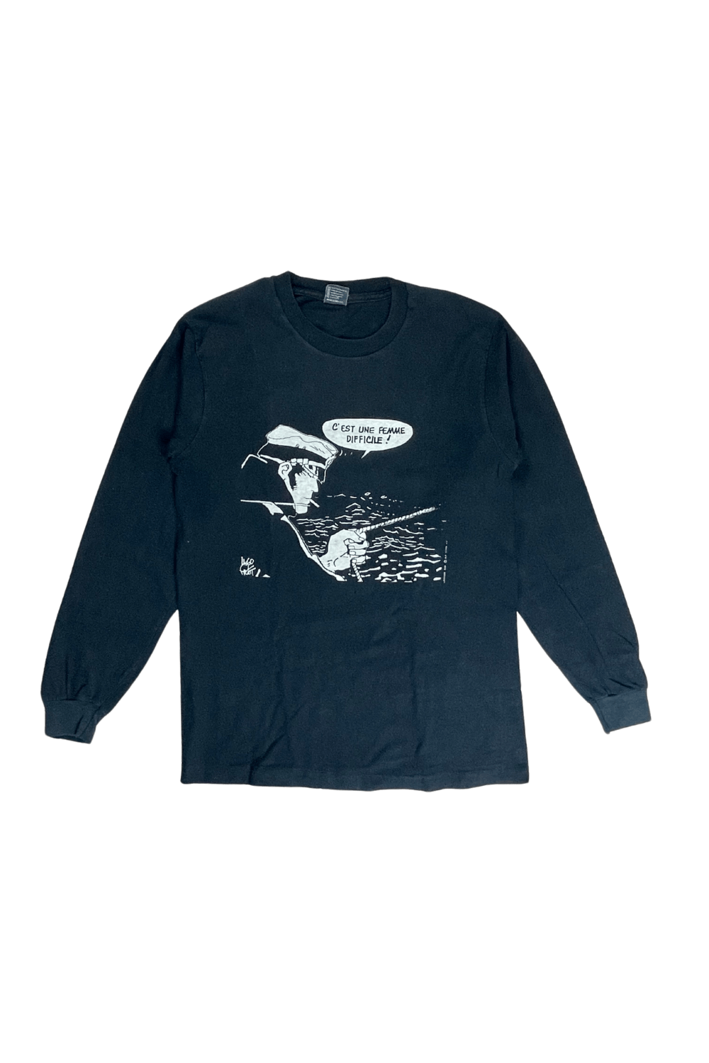 Vintage 90s Corto Maltese Screen Stars L/S Tee (Made in Ireland) Size US L / EU 52-54 / 3 - 1 Thumbnail