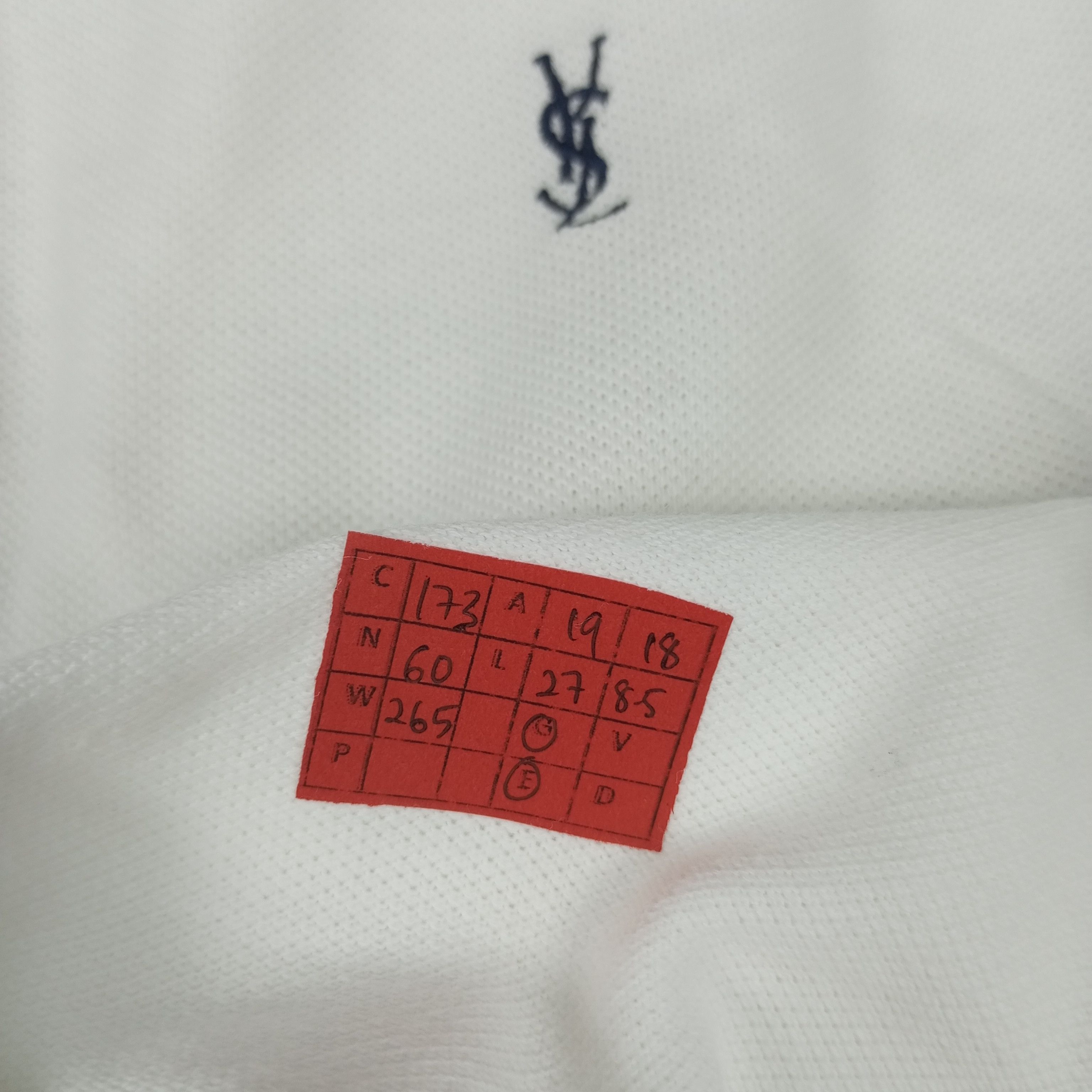 Vintage × Yves Saint Laurent Yves Saint Laurent Luxury Brand YSL Logo Design Polos Size US M / EU 48-50 / 2 - 9 Thumbnail