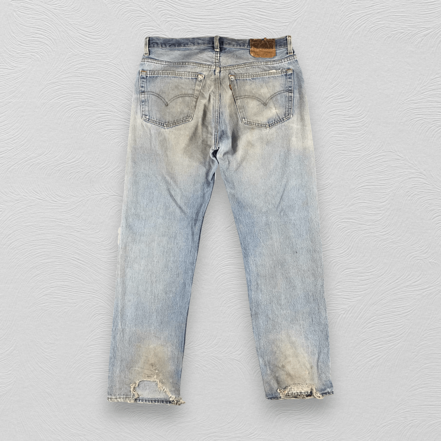 Levi's Vintage 90s Levi's 501 Jeans Distressed Denim KJ889 Size US 36 / EU 52 - 2 Thumbnail